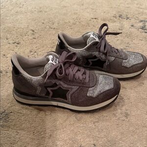 Atlantic Stars Gray and Black Sneakers